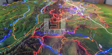 張掖丹霞地質(zhì)博物館---地形地貌沙盤、大型地貌