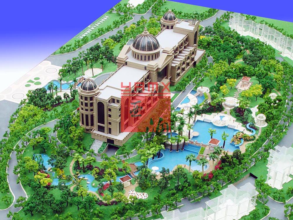 會(huì)所、城樓模型