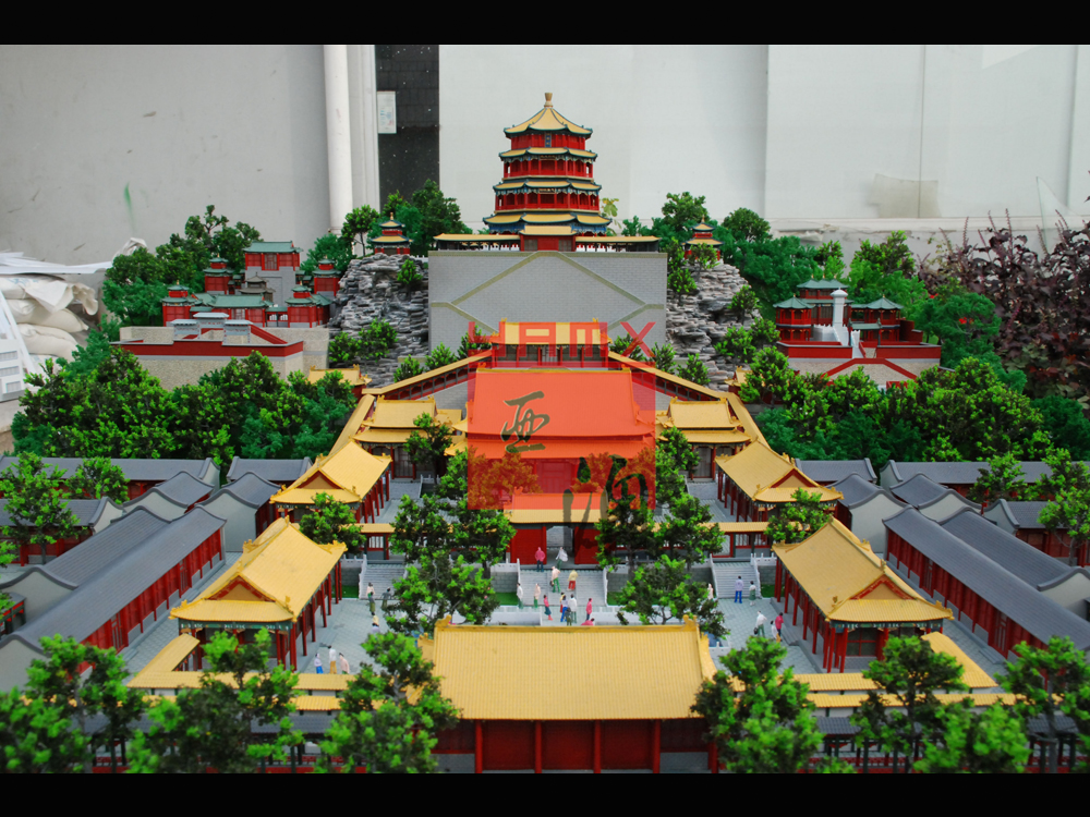 故宮、佛香閣模型