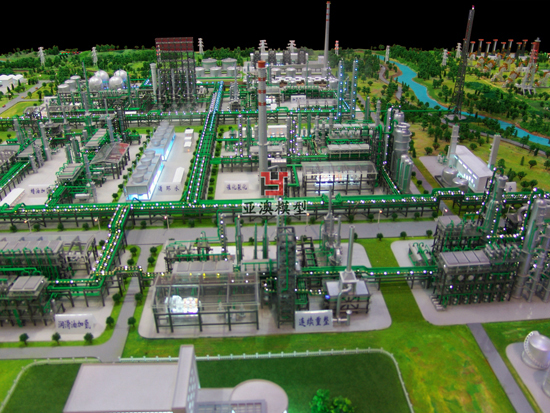 中國(guó)石化廠區(qū)沙盤(pán)